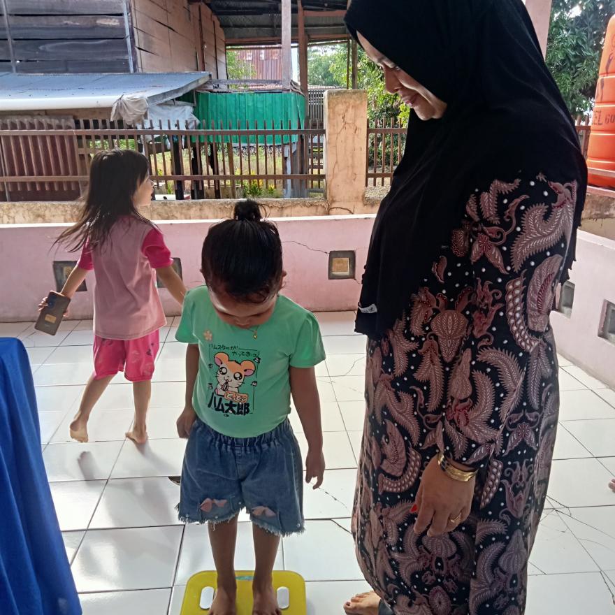 Kegiatan Posyandu Cempaka 1 Penimbangan dan Pengukuran Bayi dan Balita serta Pemeriksaan Lansia