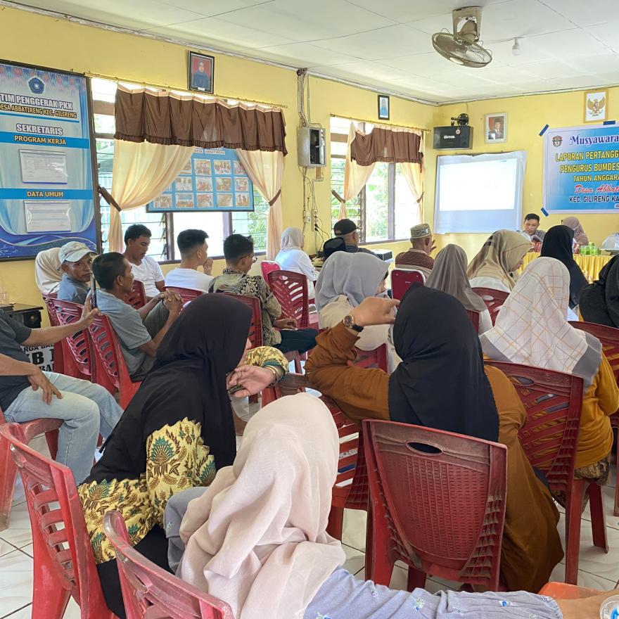 Musyawarah Desa LAPORAN PERTANGGUNG JAWABAN PENGURUS BUMDES SAMATURU TAHUN ANGGARAN 2025 Desa Abbati